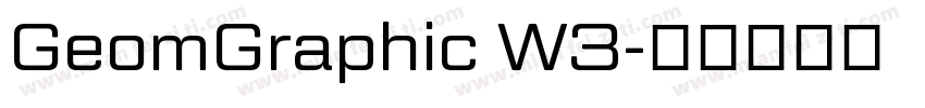 GeomGraphic W3字体转换